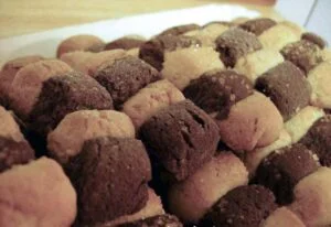 Ricetta ritornelli Mulino Bianco. Biscotti a strisce bianche e nere