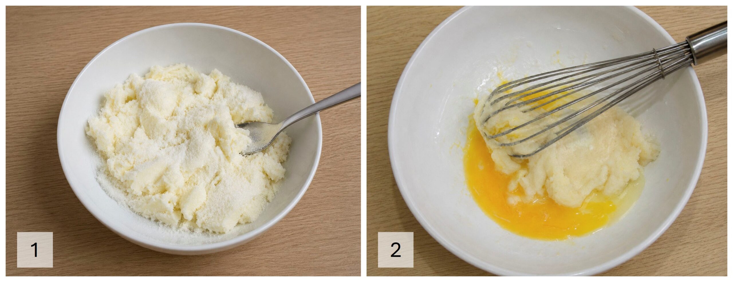 Ritornelli preparazione impasto bianco Impasto con burro, zucchero, margarina e uovo