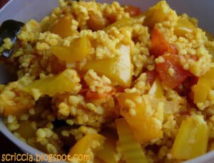 Burghul verdure e curcuma