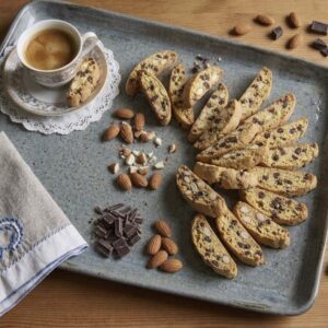 Biscotti alle mandorle e cioccolato tipo cantucci per ricetta stampabile