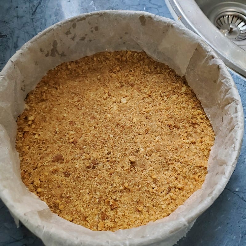 Cheesecake - Trucco della carta forno
