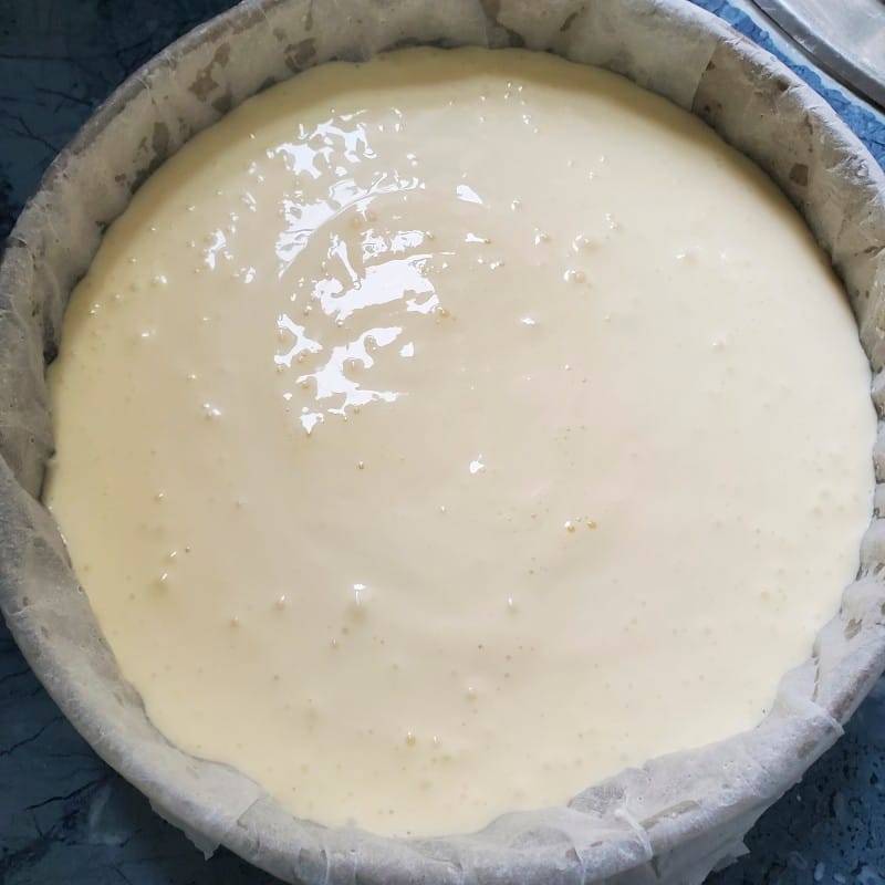 Cheesecake ai mirtilli - Impasto al Philadelphia in forno