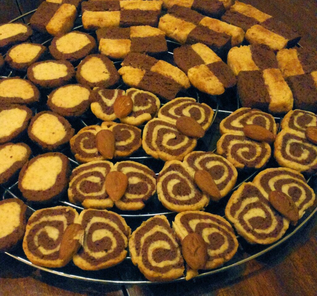 Biscotti pasta frolla bicolore