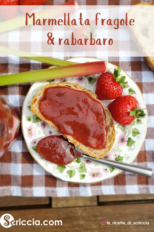 Marmellata fragole e rabarbaro