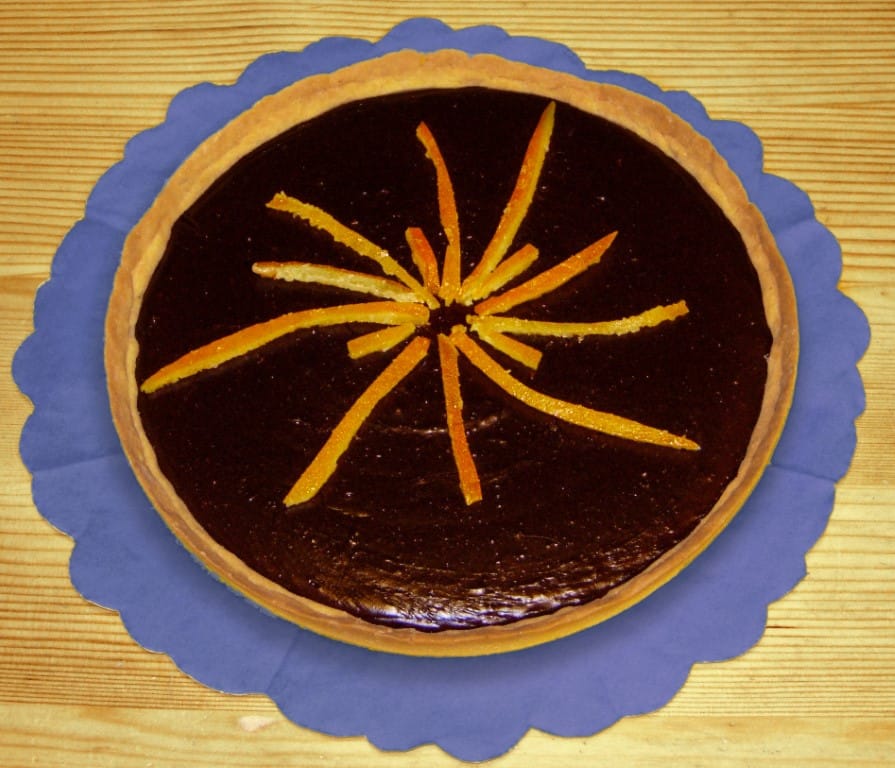 Crostata cioccolato e arancia